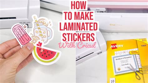 cricut setting for laminated stickers.